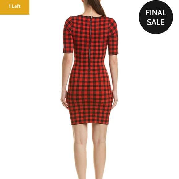 Ronny Kobo Checker Fitted Dress - Picture 2 of 6